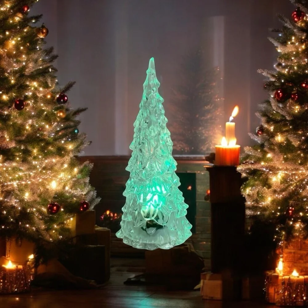 NIB Light Up Christmas Tree Illuminated Color Changing Christmas Holiday Decor